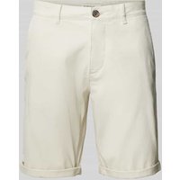 Tom Tailor Slim Fit Chinoshorts mit Eingrifftaschen in Beige, Größe 33 von Tom Tailor