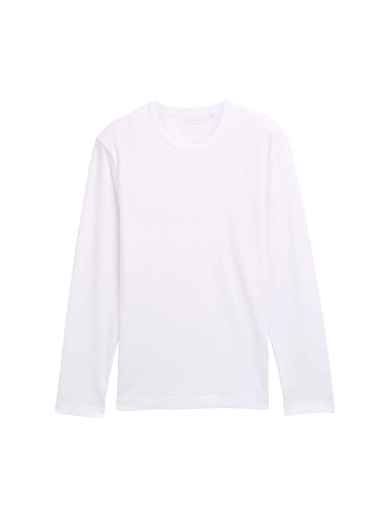 Tom Tailor - Slim Fit Langarmshirt mit Stretch white - Gr. - XL von Tom Tailor