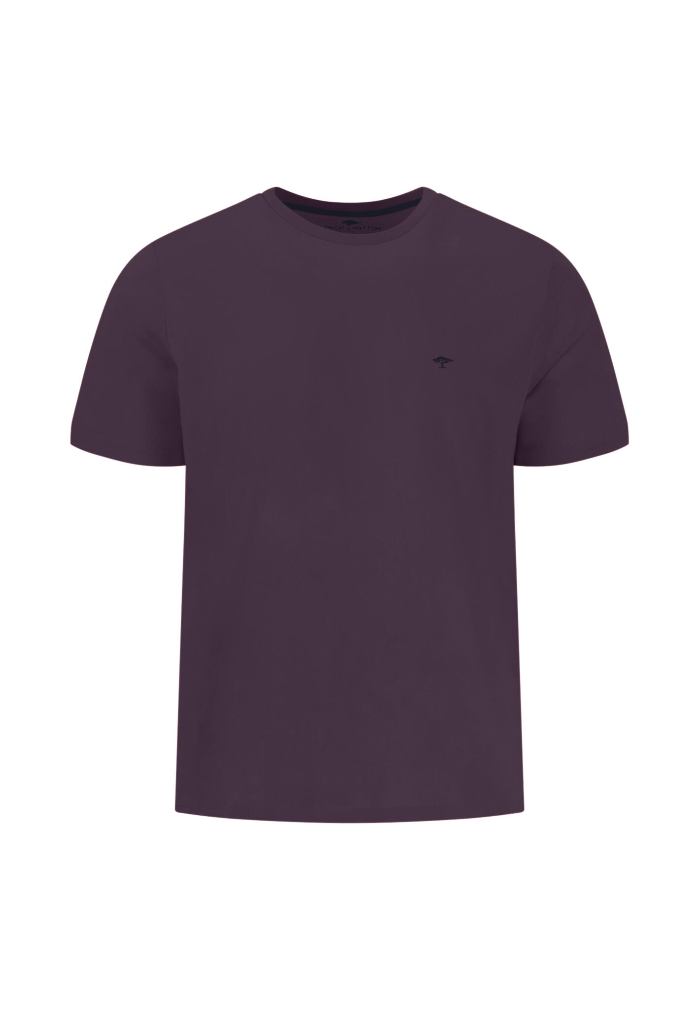 FYNCH-HATTON - T-shirt, basic, single jersey aubergine - Gr. - L von FYNCH-HATTON
