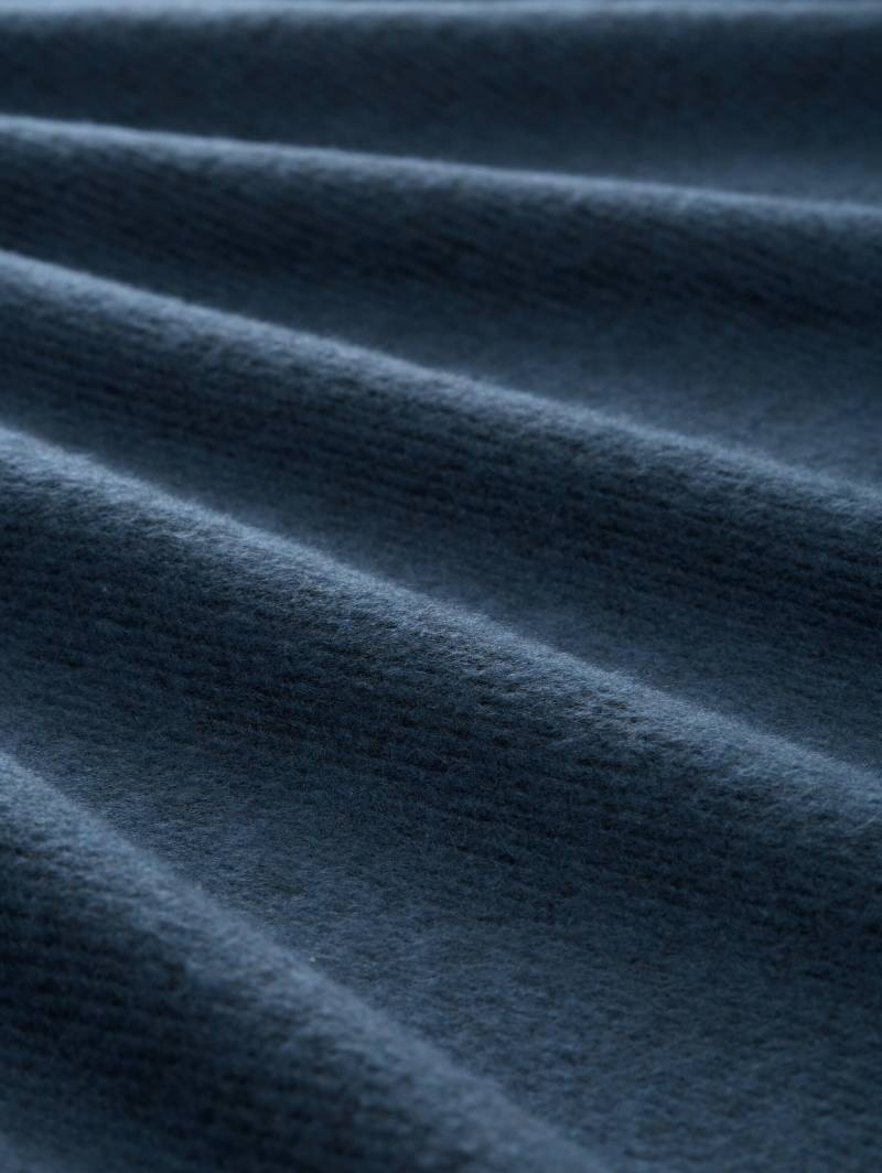 Tom Tailor - Soft-Touch Sweatshirt mit Knopf-Details dark petrol melange - Gr. - XXL von Tom Tailor