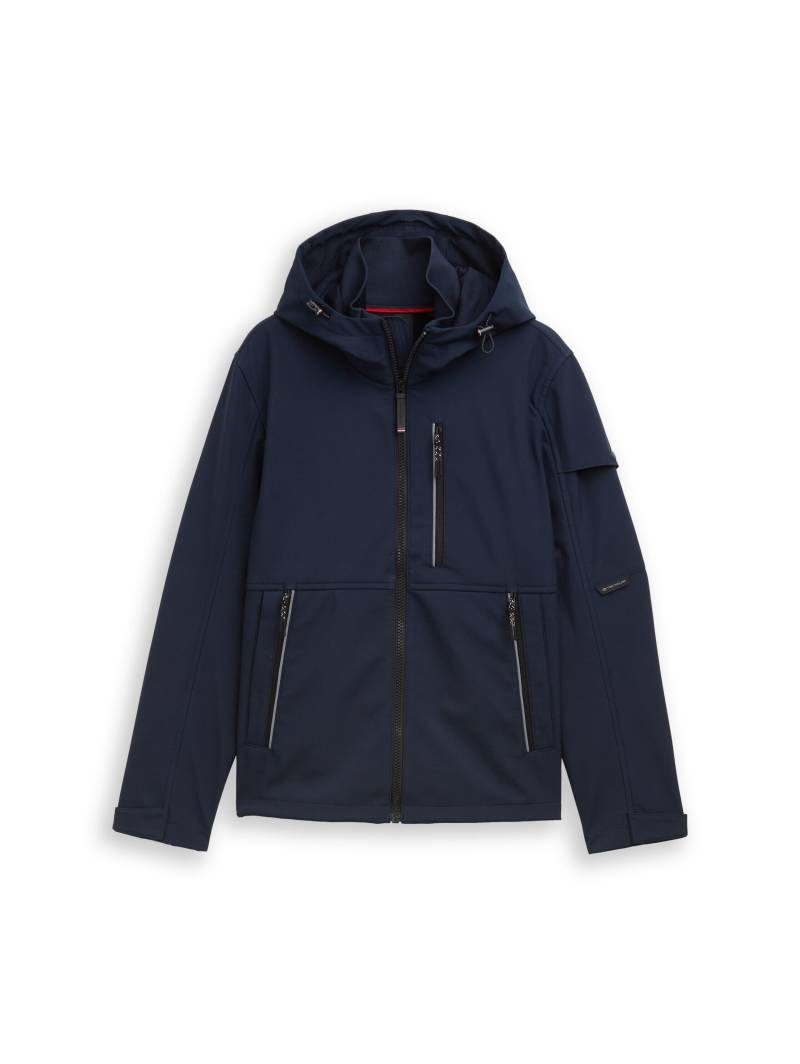 Tom Tailor - Softshell Jacke mit Kapuze sky captain blue - Gr. - L von Tom Tailor
