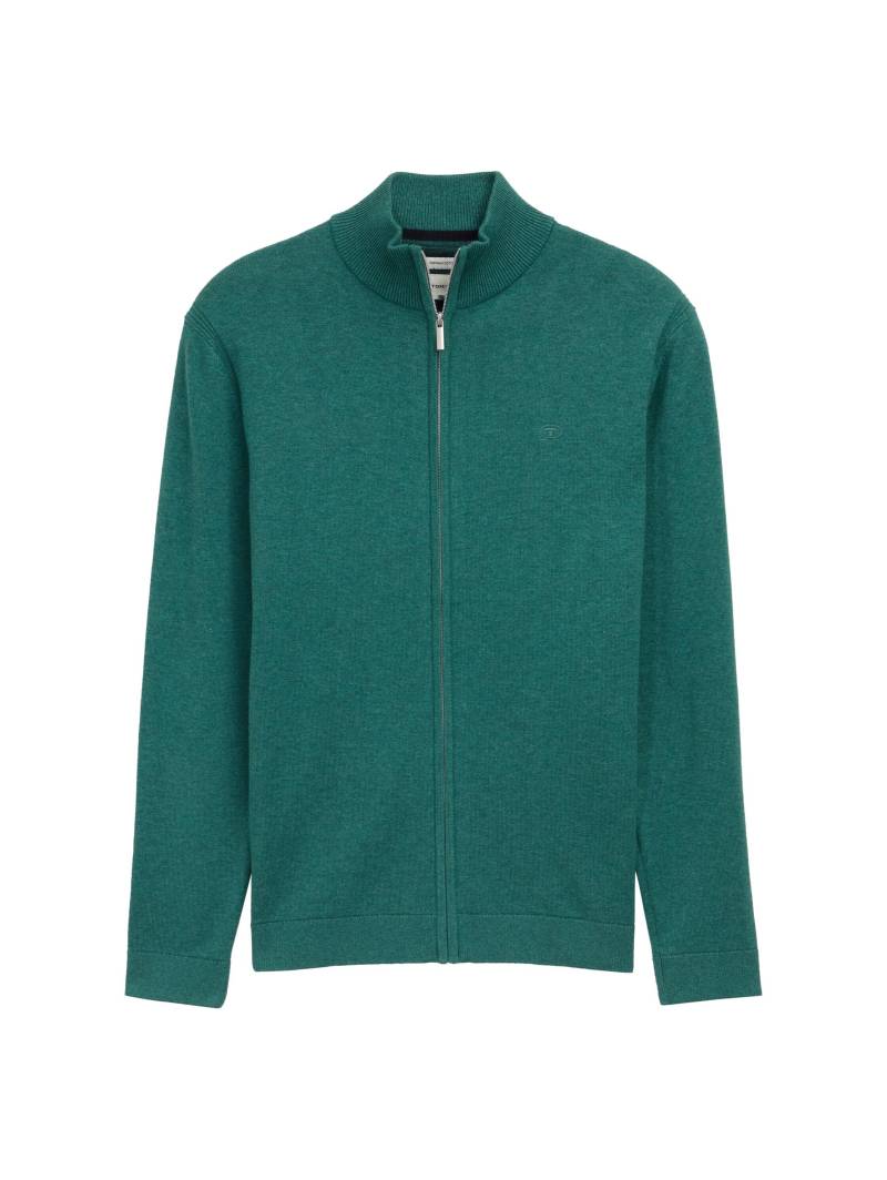 Denim Tom Tailor - Langarmshirt aus Baumwolle night watch black - Gr. - M von Denim Tom Tailor