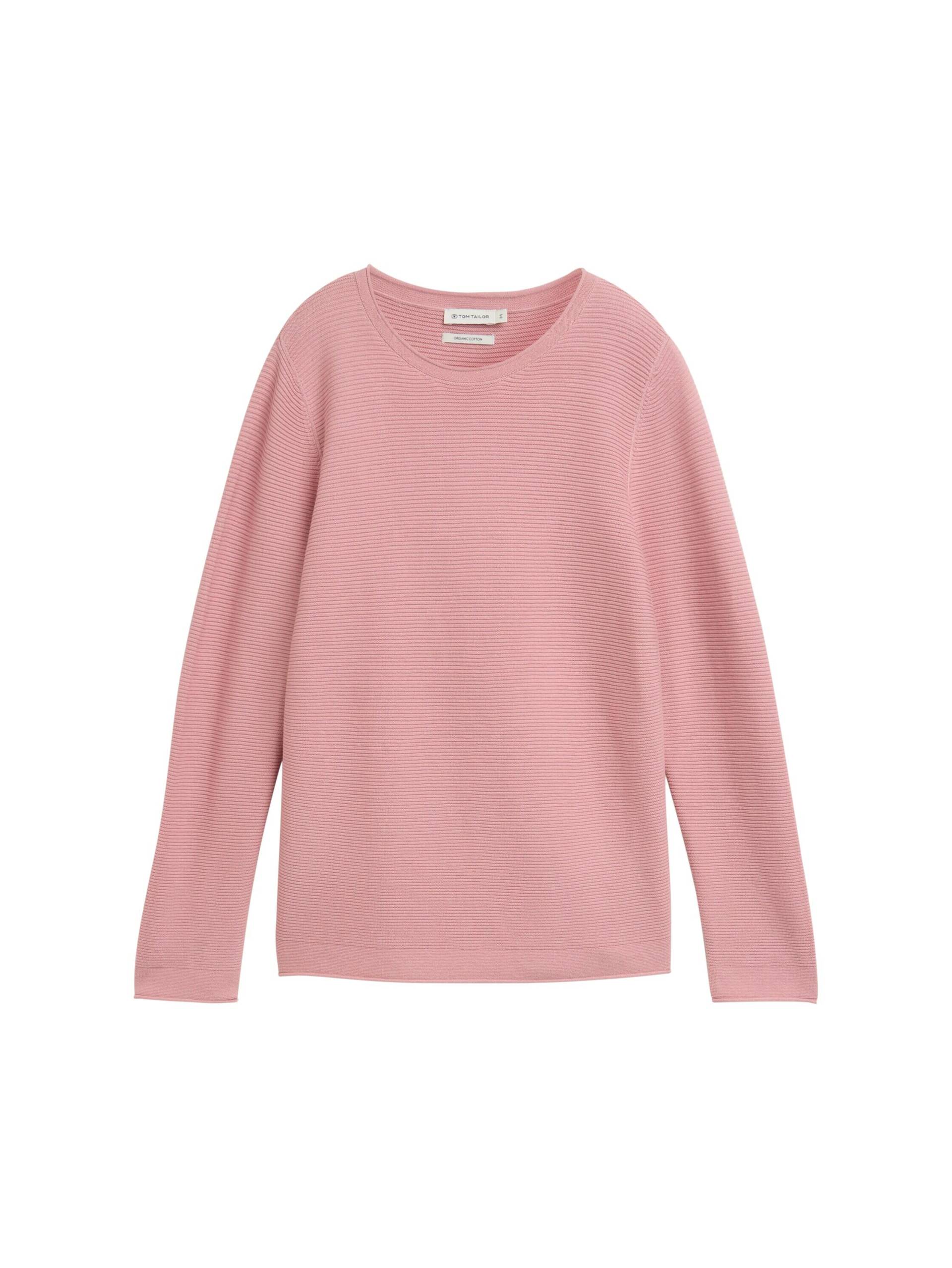 Tom Tailor - Strickpullover aus Bio-Baumwolle morning pink - Gr. - XXXL von Tom Tailor