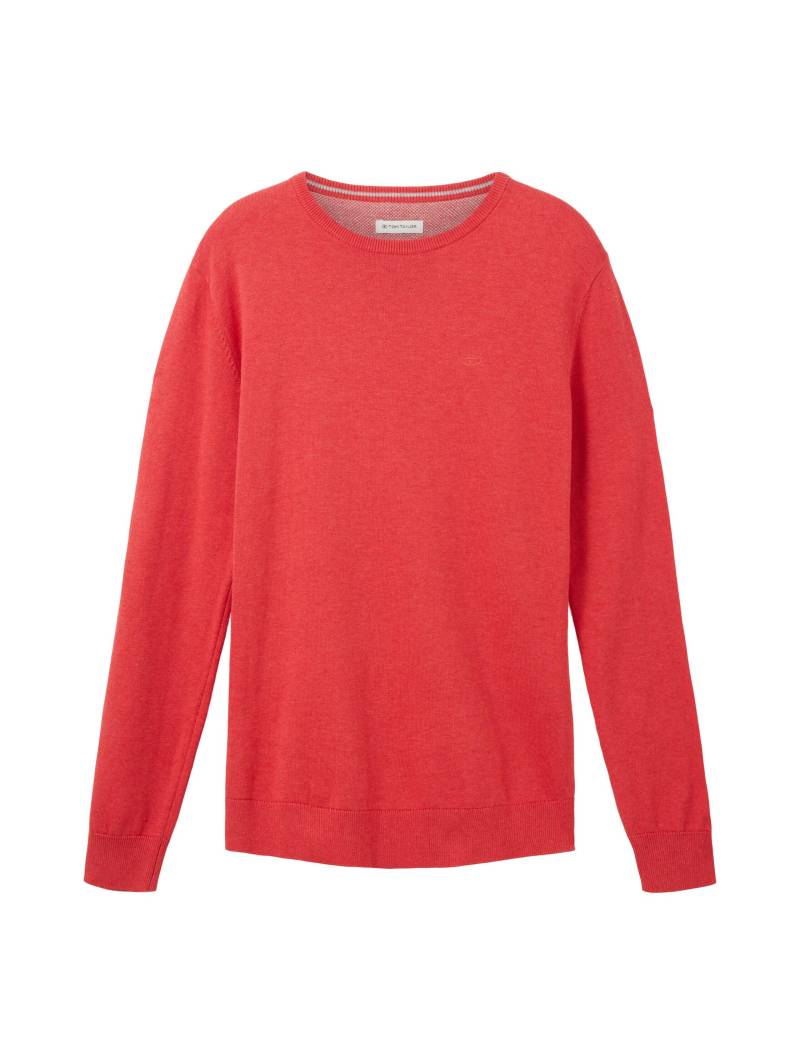 Tom Tailor - Strickpullover in Melange Optik blush berry melange - Gr. - XXXL von Tom Tailor