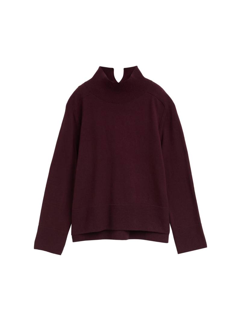 Tom Tailor - Strickpullover mit Kaschmir-Anteil dark red mélange - Gr. - L von Tom Tailor