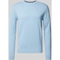 Tom Tailor Strickpullover mit Label-Stitching Modell 'BASIC' in Hellblau, Größe XXXL von Tom Tailor