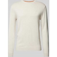 Tom Tailor Strickpullover mit Label-Stitching Modell 'BASIC' in Offwhite, Größe XXL von Tom Tailor