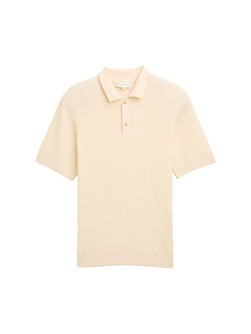 Tom Tailor - Strickpullover mit Polokragen soft buttercream - Gr. - L von Tom Tailor