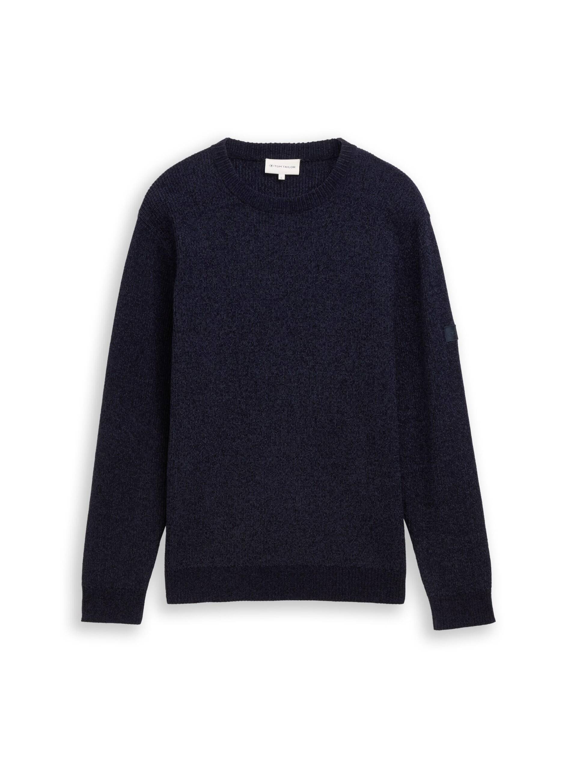 Tom Tailor - Strickpullover mit Rundhalsausschnitt sky captain blue - Gr. - XXL von Tom Tailor