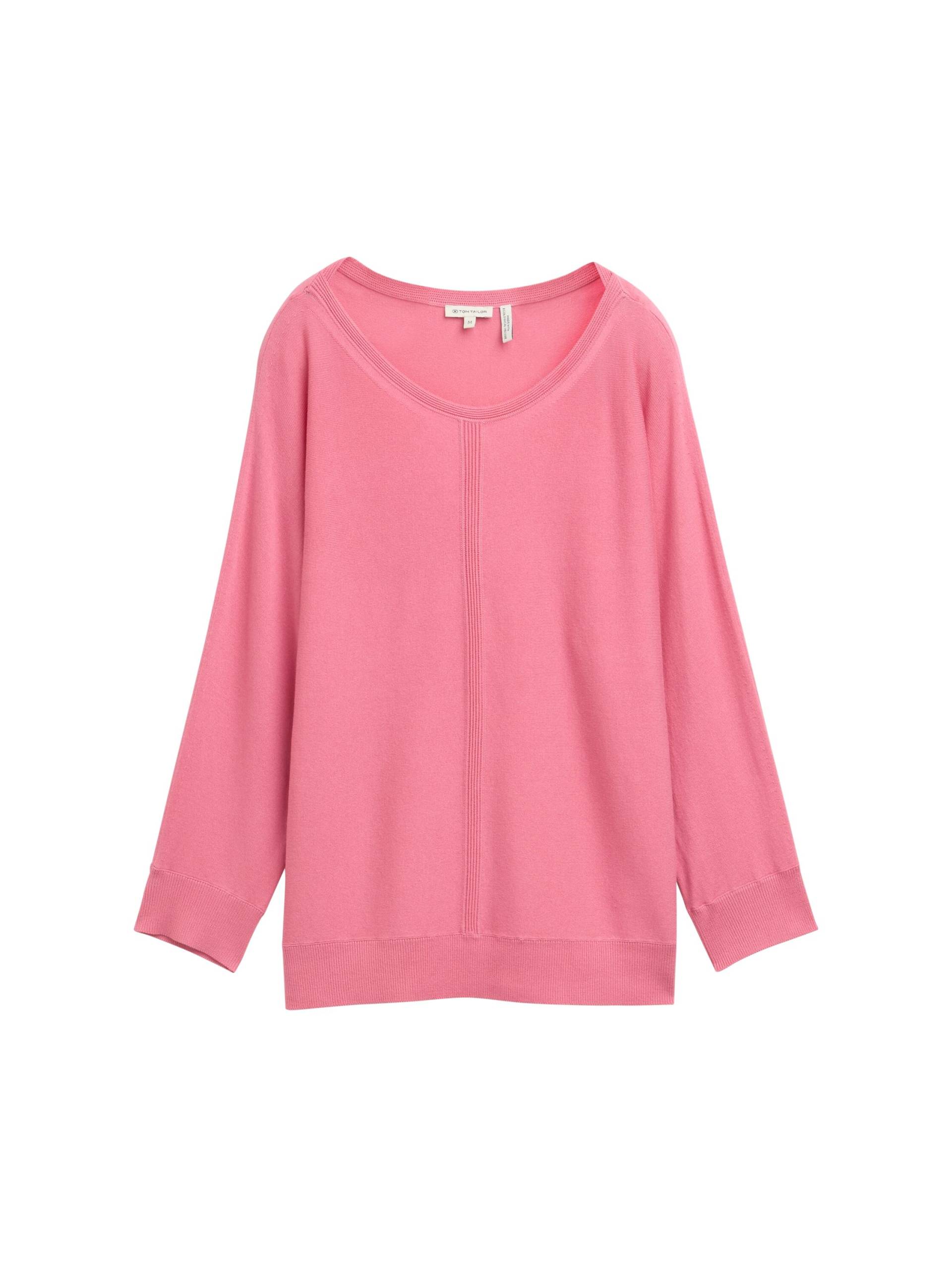 Tom Tailor - Strickpullover mit U-Boot-Ausschnitt bright rose - Gr. - XL von Tom Tailor