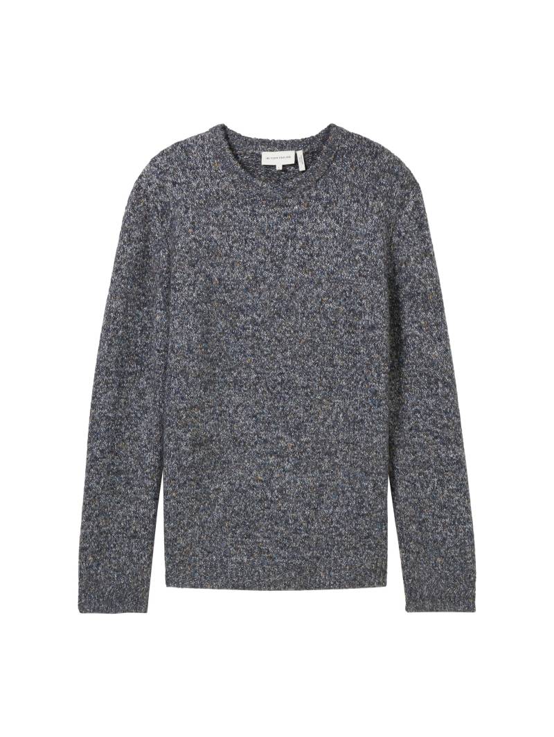 Tom Tailor - Strickpullover mit Wollanteil navy peanut fancy multicolor - Gr. - XXL von Tom Tailor