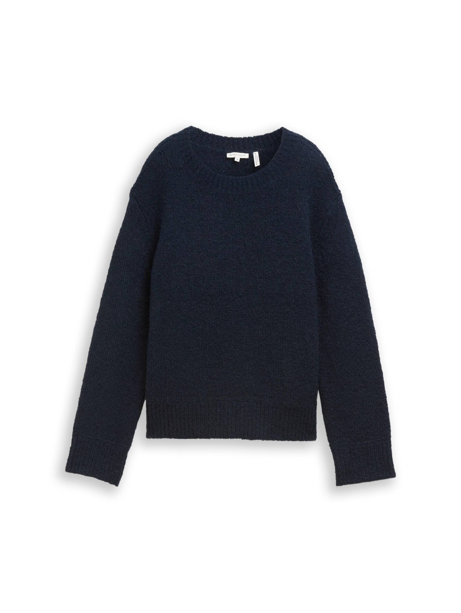 Tom Tailor - Strickpullover mit Wollanteil sky captain blue - Gr. - S von Tom Tailor