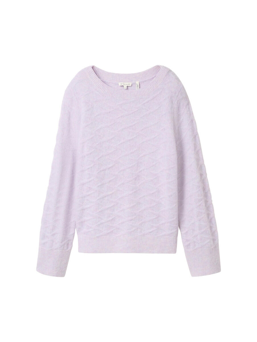 Tom Tailor - Strickpullover mit Wollanteil violet - Gr. - XS von Tom Tailor
