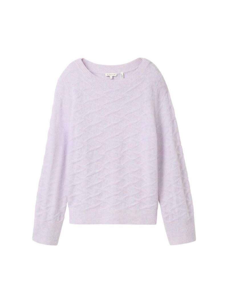 Tom Tailor - Strickpullover mit Wollanteil violet - Gr. - XS von Tom Tailor