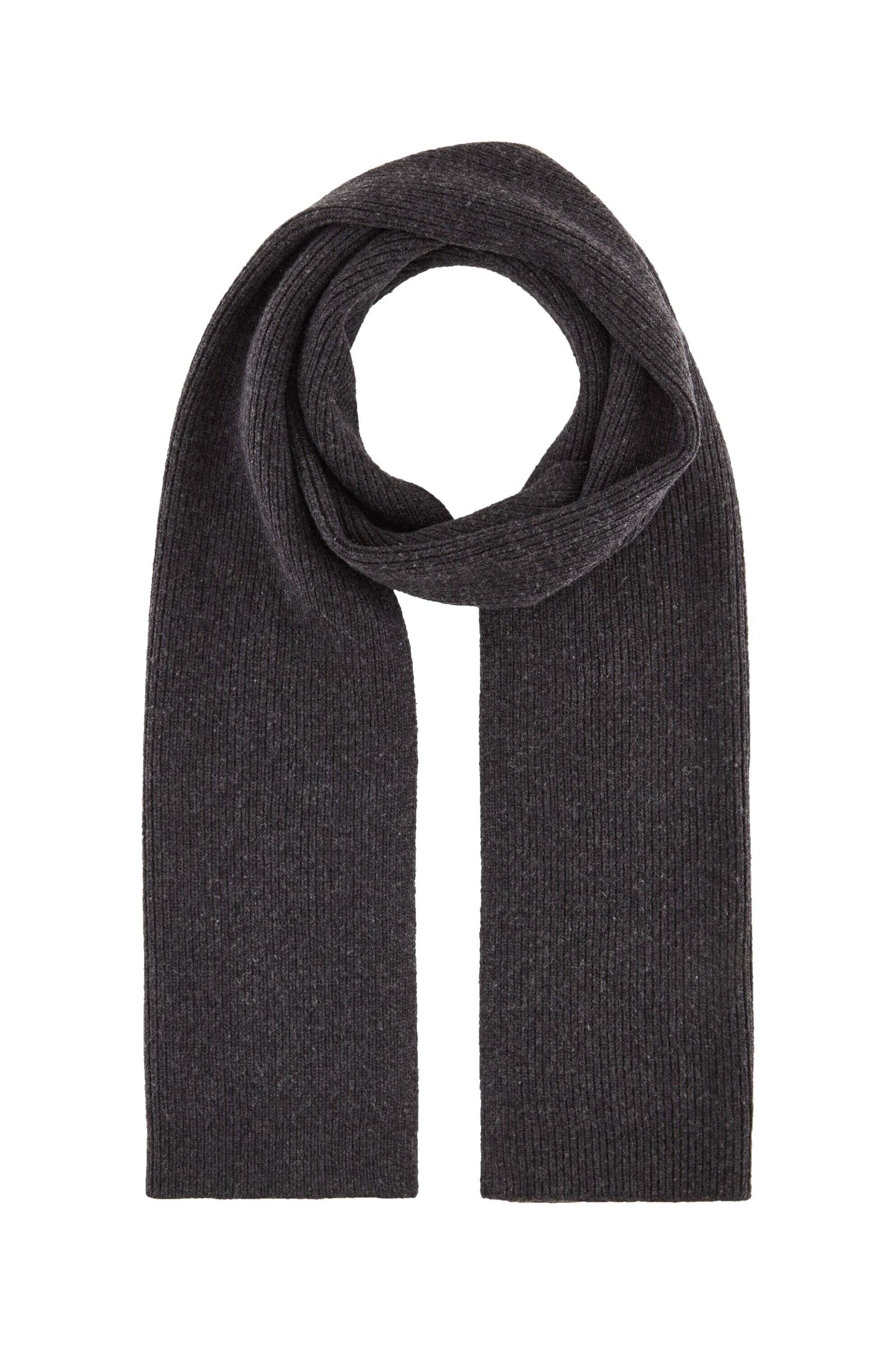 Tom Tailor - Strickschal in Melange Optik black grey melange - Gr. - OS von Tom Tailor