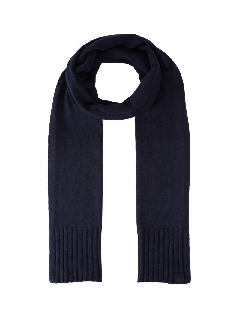Tom Tailor - Strickschal mit Rippstruktur knitted navy melange - Gr. - OS von Tom Tailor