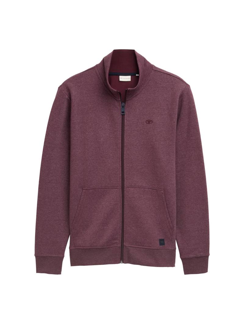 Tom Tailor - Sweatjacke in Melange Optik gipsy purple melange - Gr. - XL von Tom Tailor