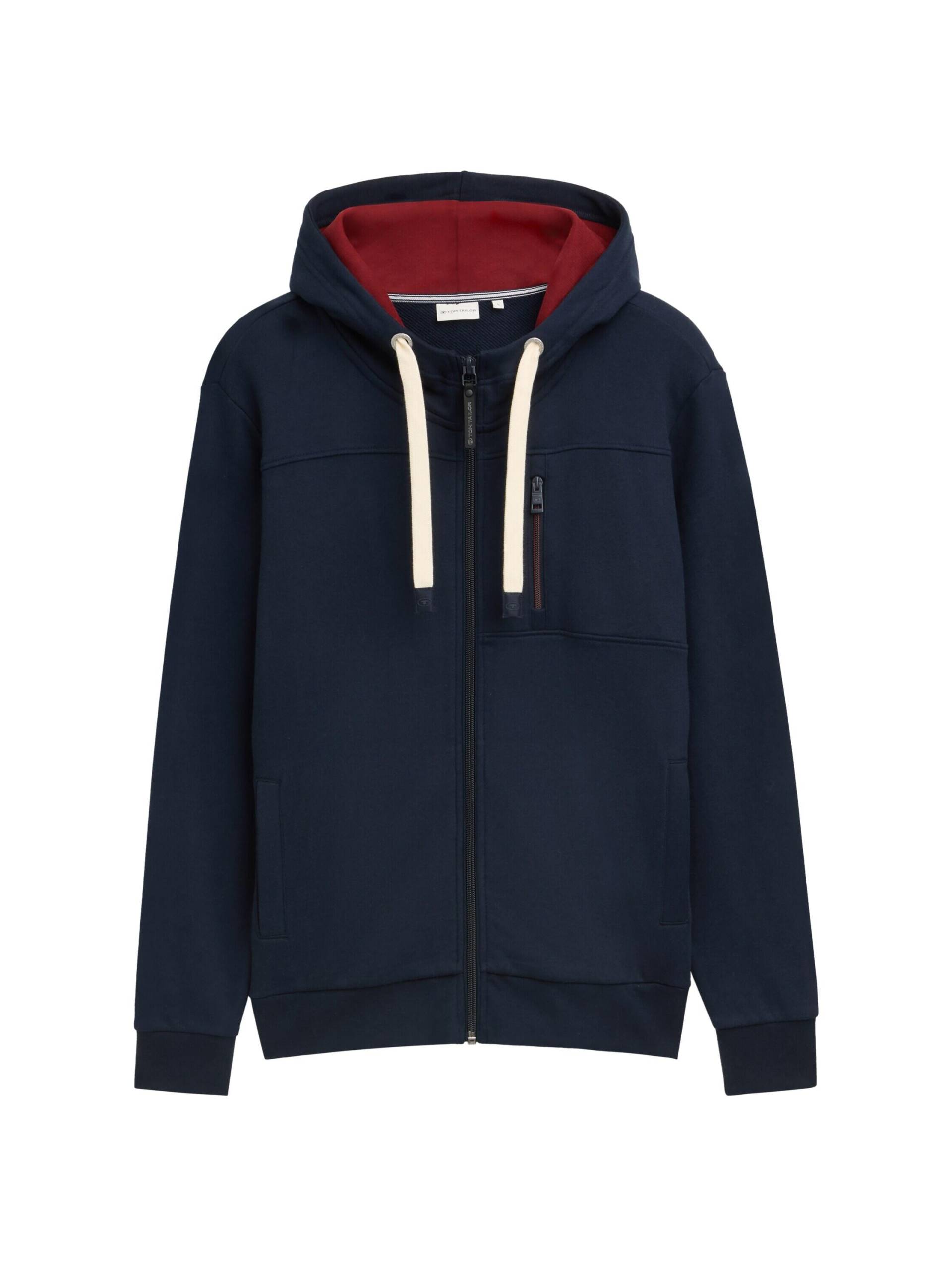 Tom Tailor - Sweatjacke mit Kapuze sky captain blue - Gr. - M von Tom Tailor