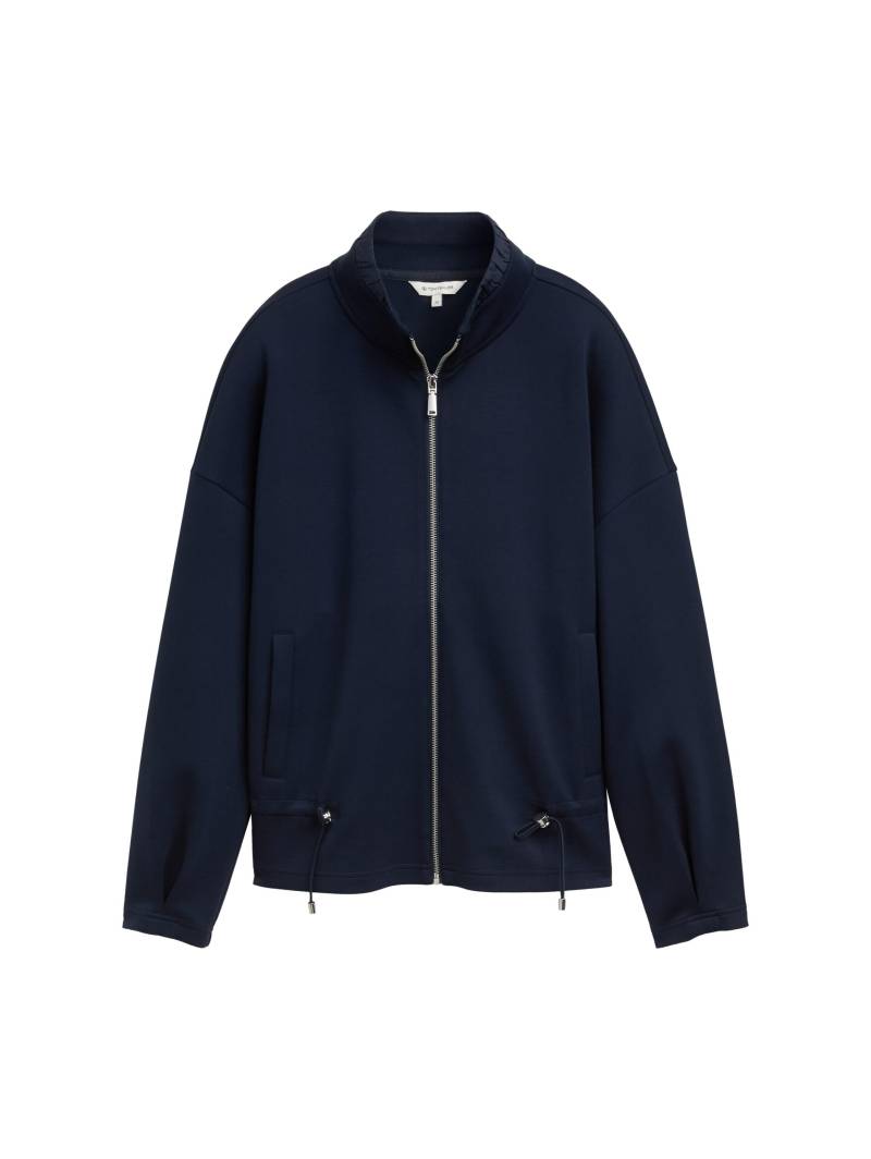 Tom Tailor - Sweatjacke mit Nylon-Einsätzen sky captain blue - Gr. - XS von Tom Tailor