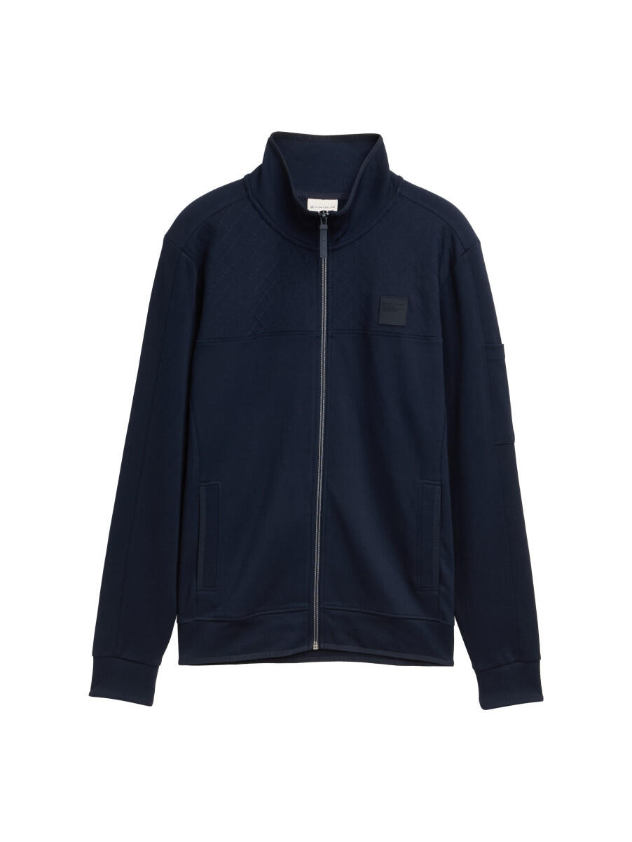 Tom Tailor - Sweatjacke mit Stehkragen blau - Gr. - XXXL von Tom Tailor