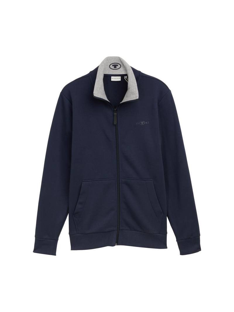 Tom Tailor - Sweatjacke mit Stehkragen sky captain blue - Gr. - S von Tom Tailor