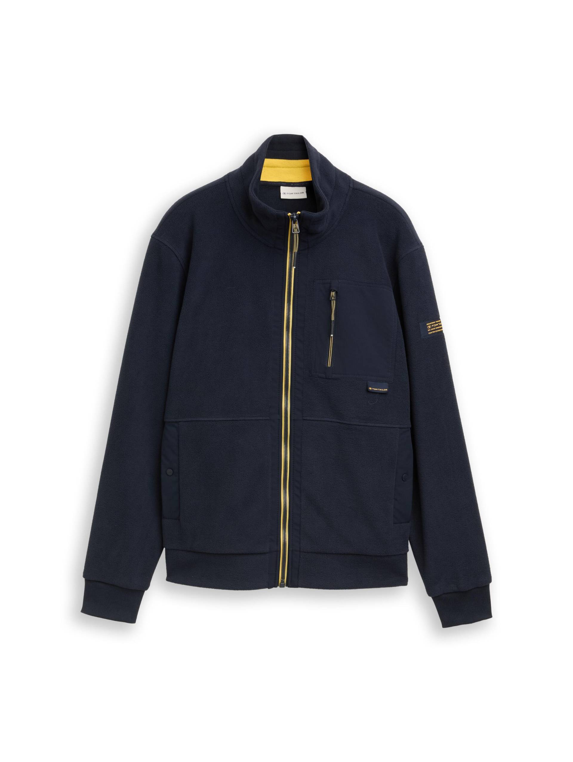 Tom Tailor - Sweatjacke mit Stehkragen sky captain blue - Gr. - XXL von Tom Tailor