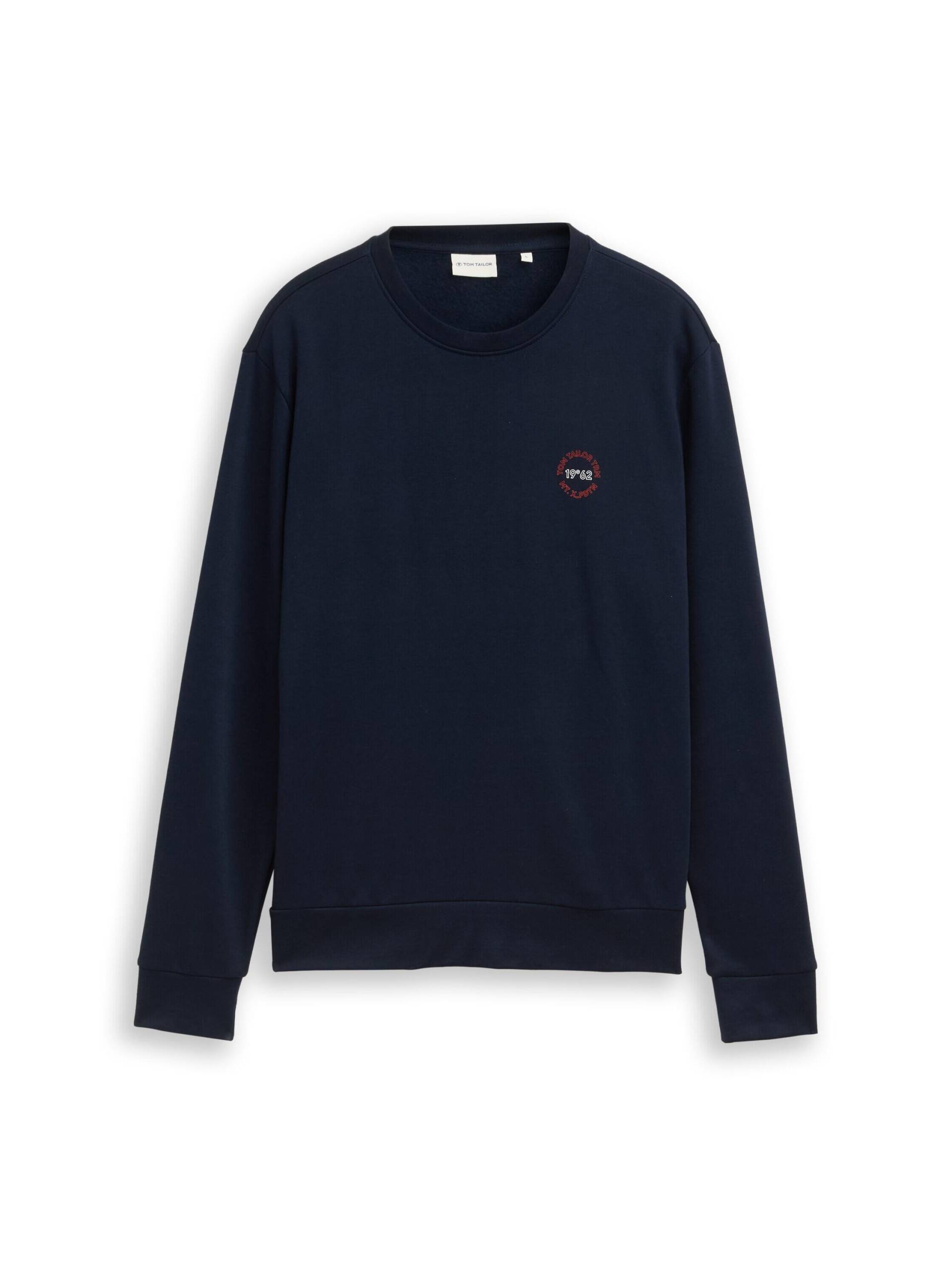 Tom Tailor - Sweatshirt mit Logo-Print sky captain blue - Gr. - L von Tom Tailor