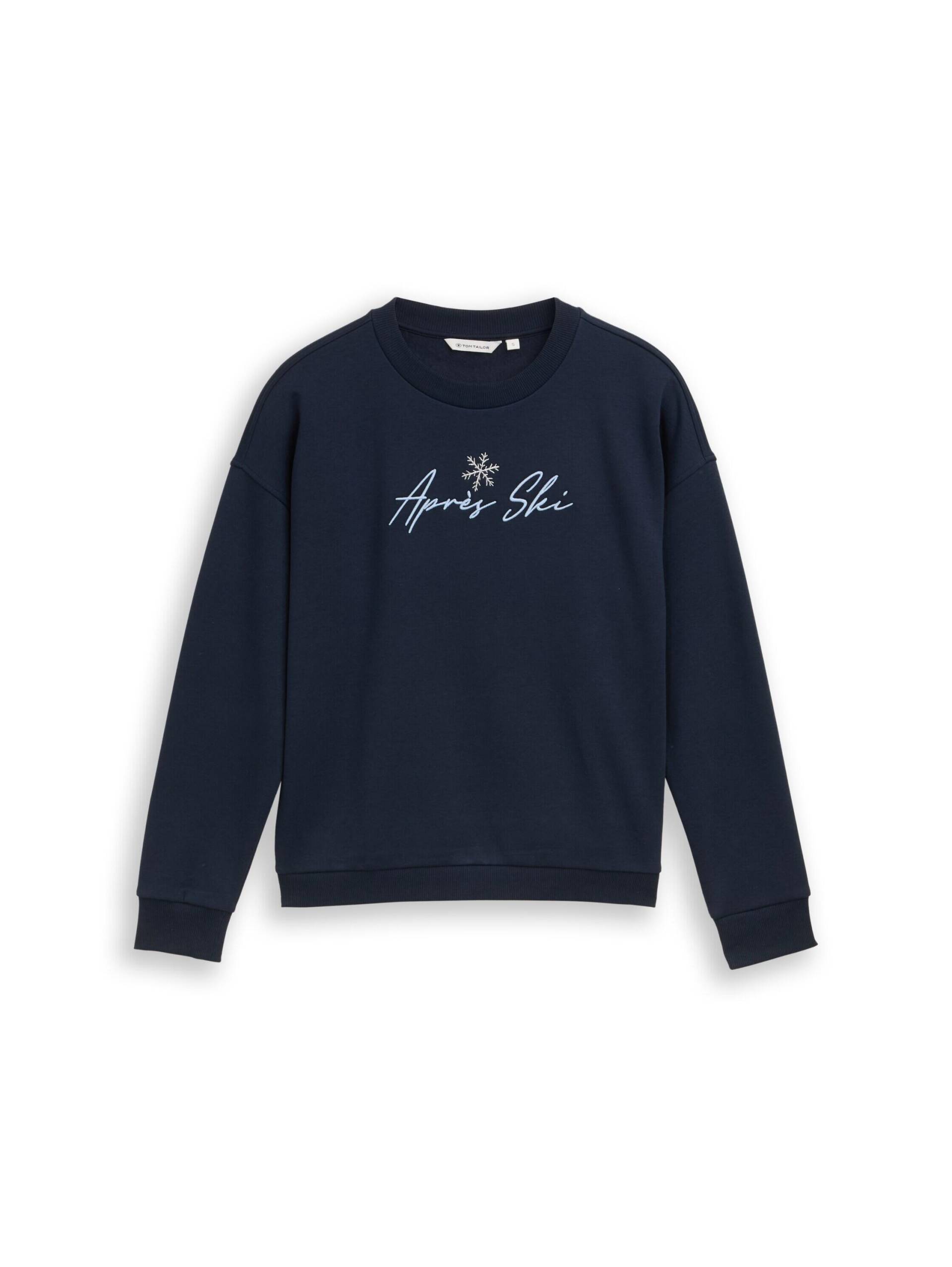 Tom Tailor - Sweatshirt mit Rundhalsausschnitt sky captain blue - Gr. - XL von Tom Tailor
