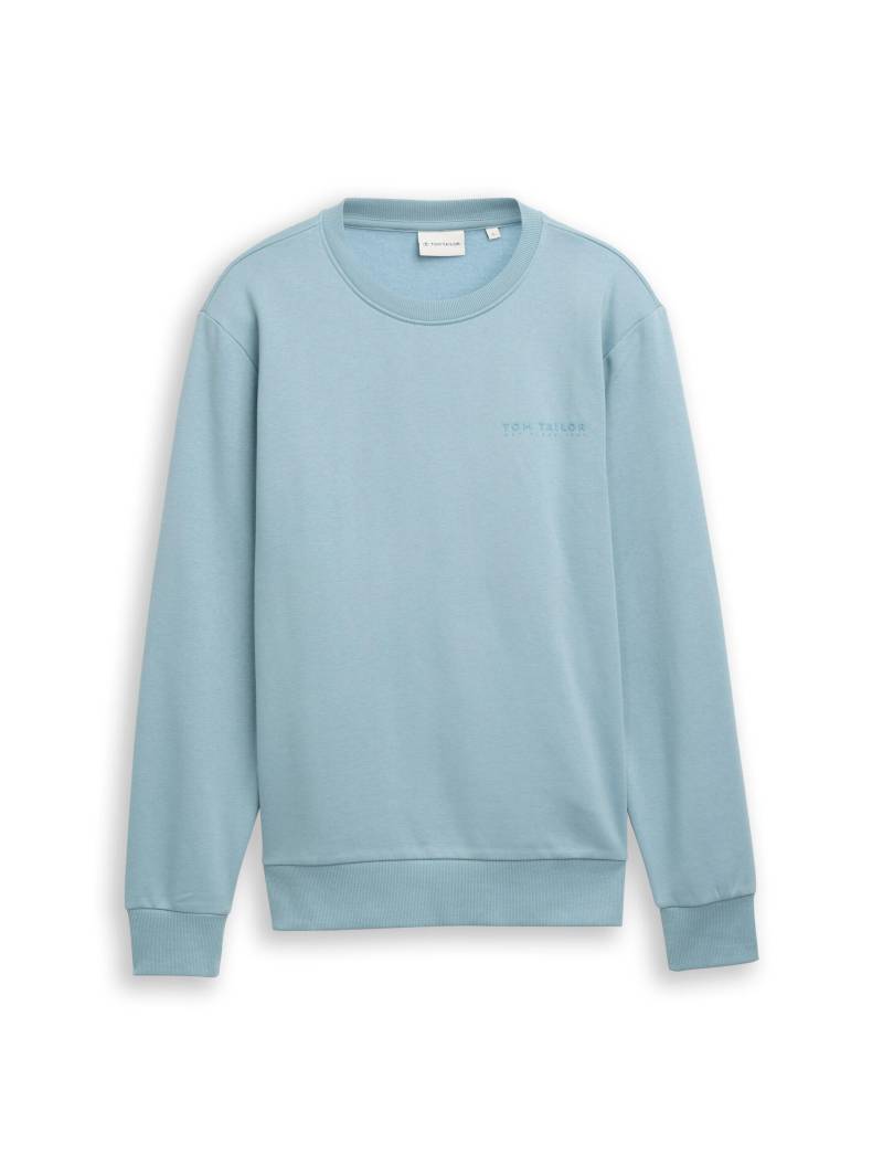 Tom Tailor - Sweatshirt mit Rundhalsausschnitt tourmaline - Gr. - XXL von Tom Tailor