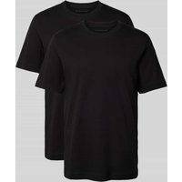Tom Tailor T-Shirt im unifarbenen Design im 2er-Pack in Black, Größe XXL von Tom Tailor