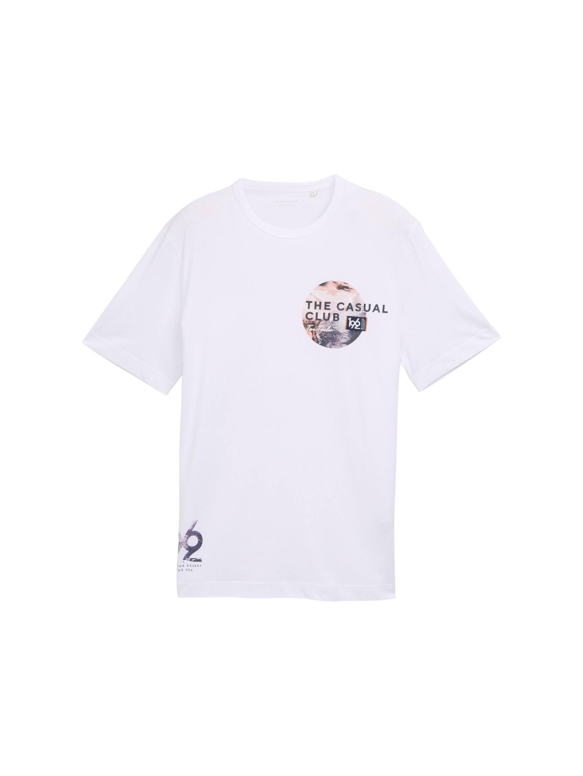 Tom Tailor - T-Shirt mit Foto-Print white - Gr. - XXL von Tom Tailor