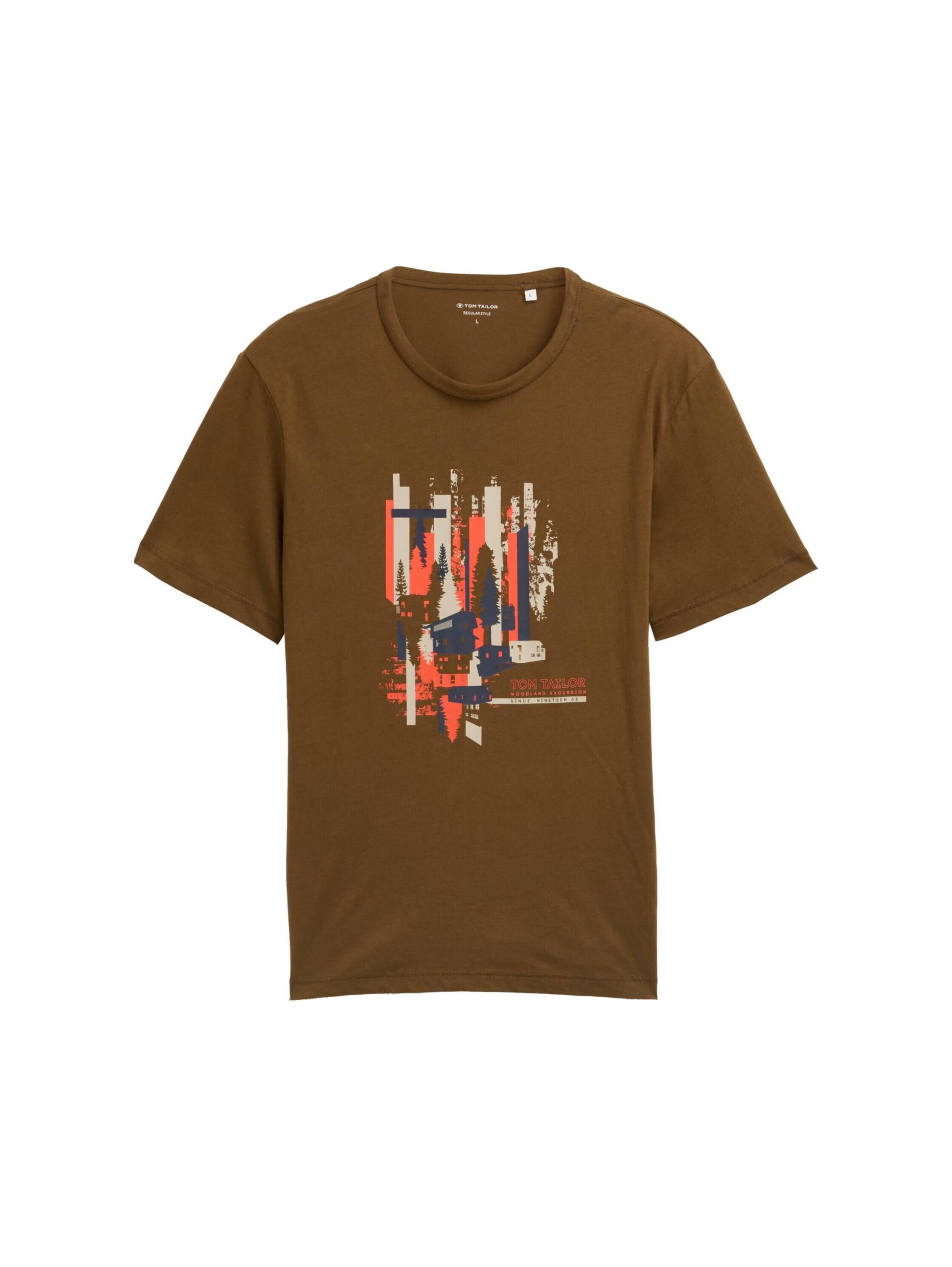 Tom Tailor - T-Shirt mit Print - Gr. - XL von Tom Tailor