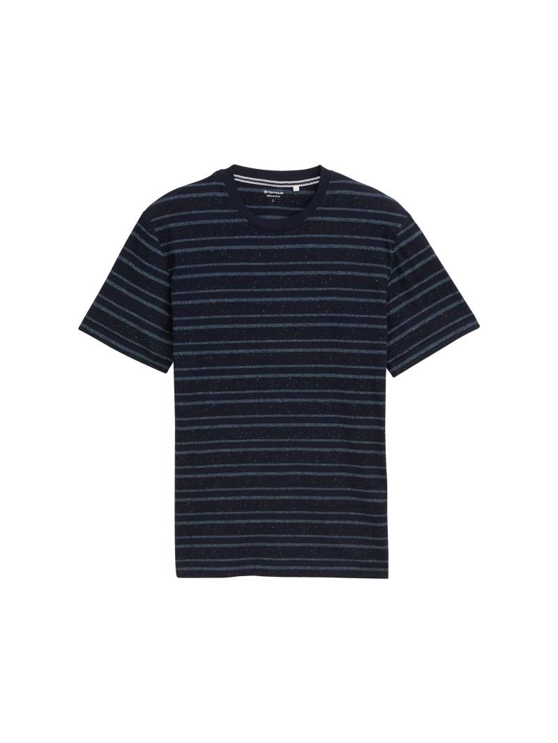 Tom Tailor - T-Shirt mit Streifenmuster navy multicolor nep stripe - Gr. - XXL von Tom Tailor