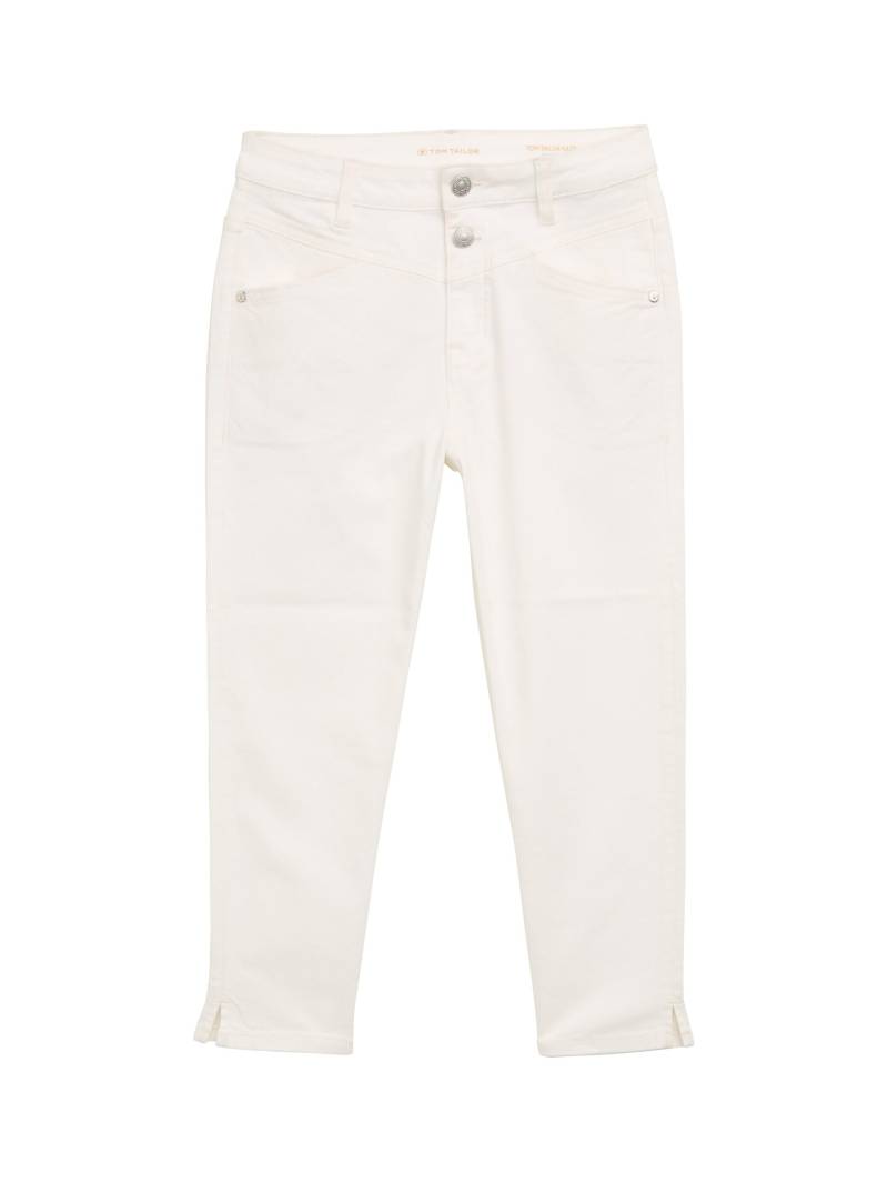 Tom Tailor - TTKATE SLIM CAPRI Jeans whisper white - Gr. - 27 von Tom Tailor