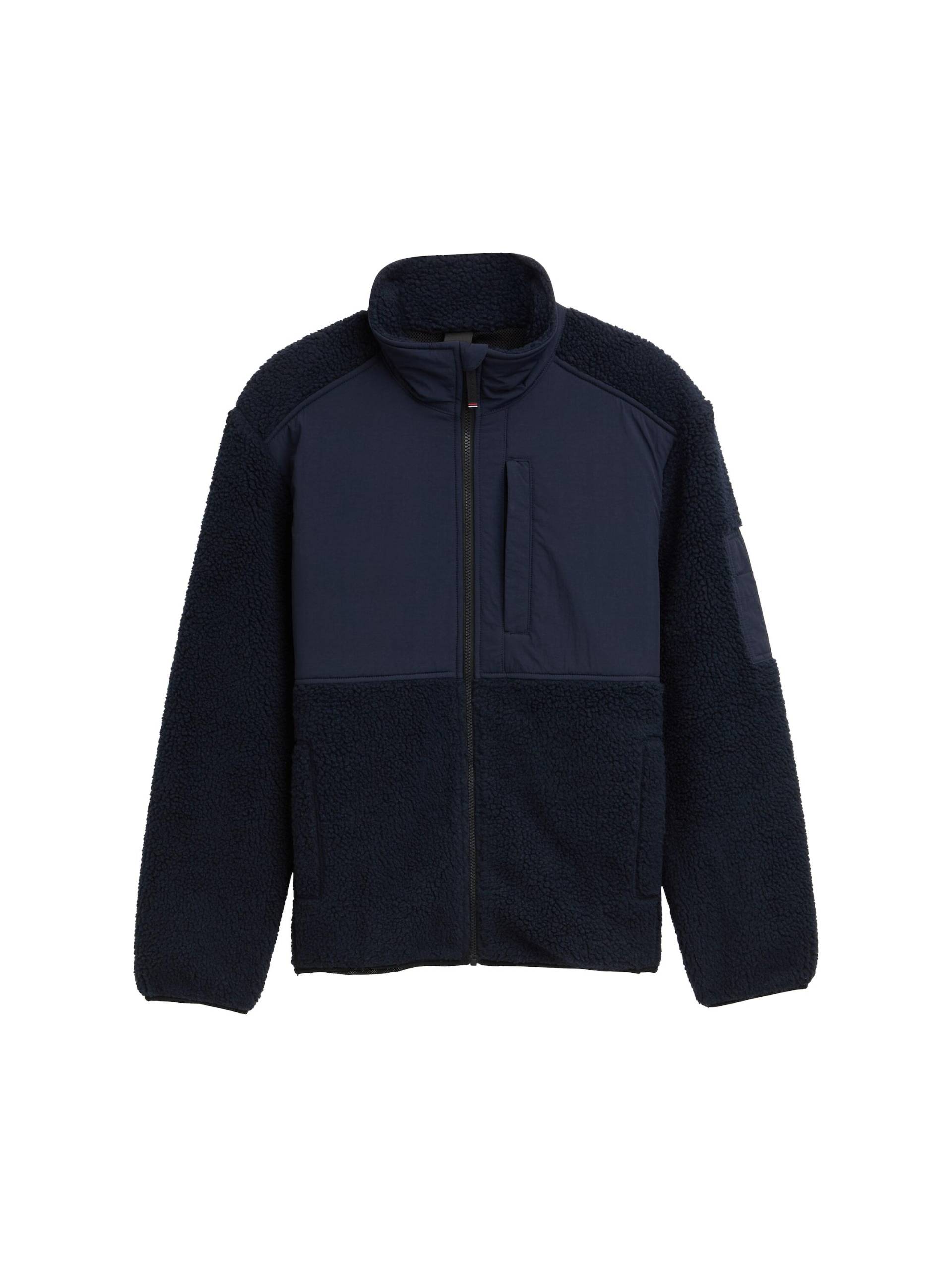 Tom Tailor - Teddy Jacke mit Stehkragen sky captain blue - Gr. - L von Tom Tailor