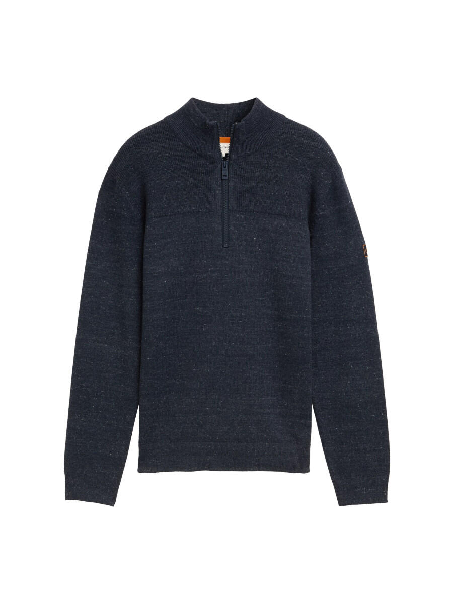 Tom Tailor - Troyer Strickpullover blau - Gr. - XL von Tom Tailor