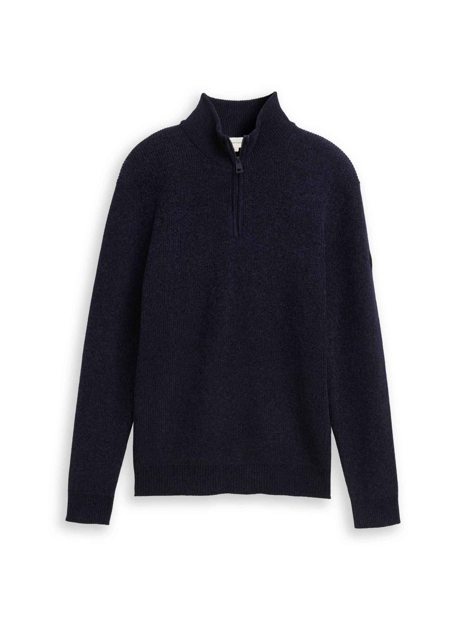 Tom Tailor - Troyer Strickpullover sky captain blue - Gr. - M von Tom Tailor