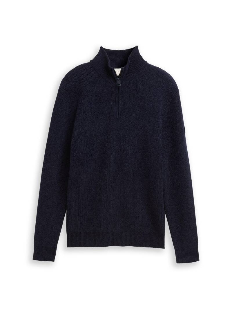 Tom Tailor - Troyer Strickpullover sky captain blue - Gr. - XXXL von Tom Tailor