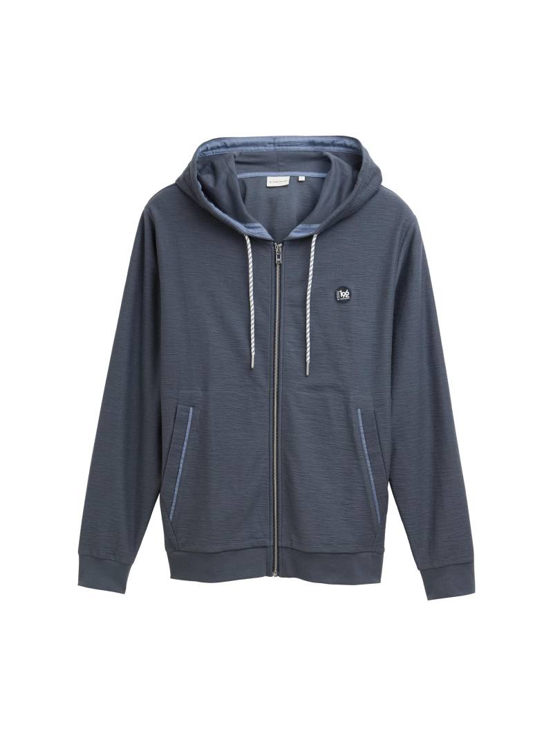 Tom Tailor - Ultralight Sweatjacke mit Kapuze blueish grey - Gr. - XXXL von Tom Tailor