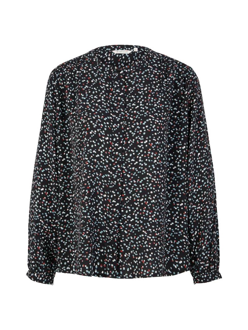 Tom Tailor - gemusterte Bluse black dot design - Gr. - 38 von Tom Tailor