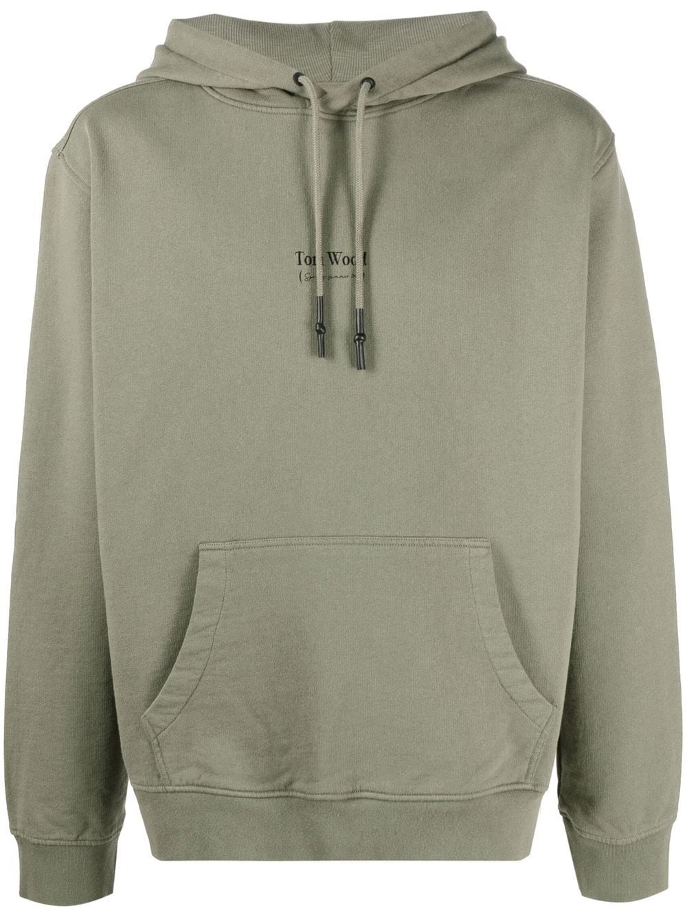 Tom Wood Hoodie mit Kordelzug - Grün von Tom Wood