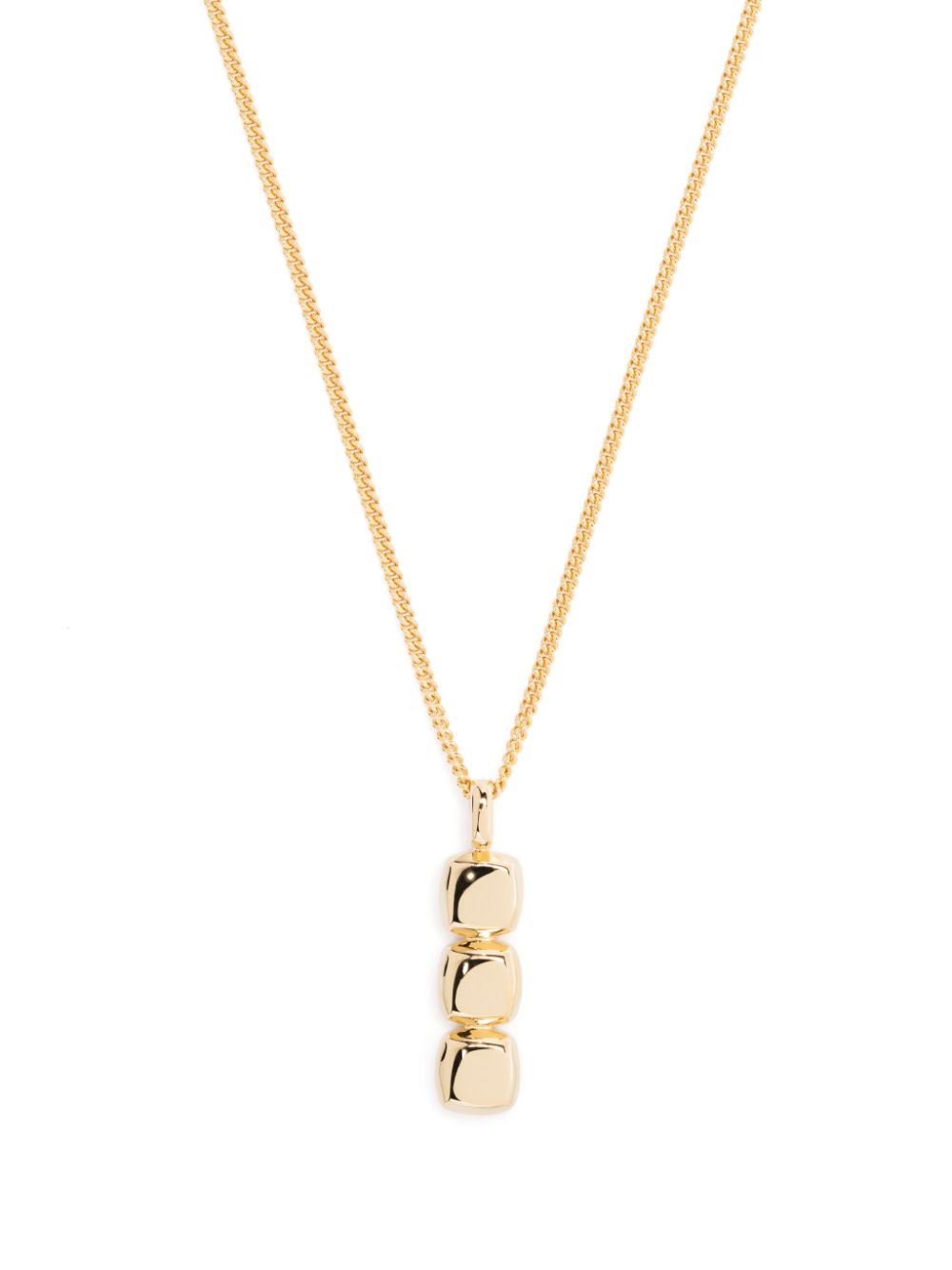 Tom Wood mini cushion pendant necklace - Gold von Tom Wood