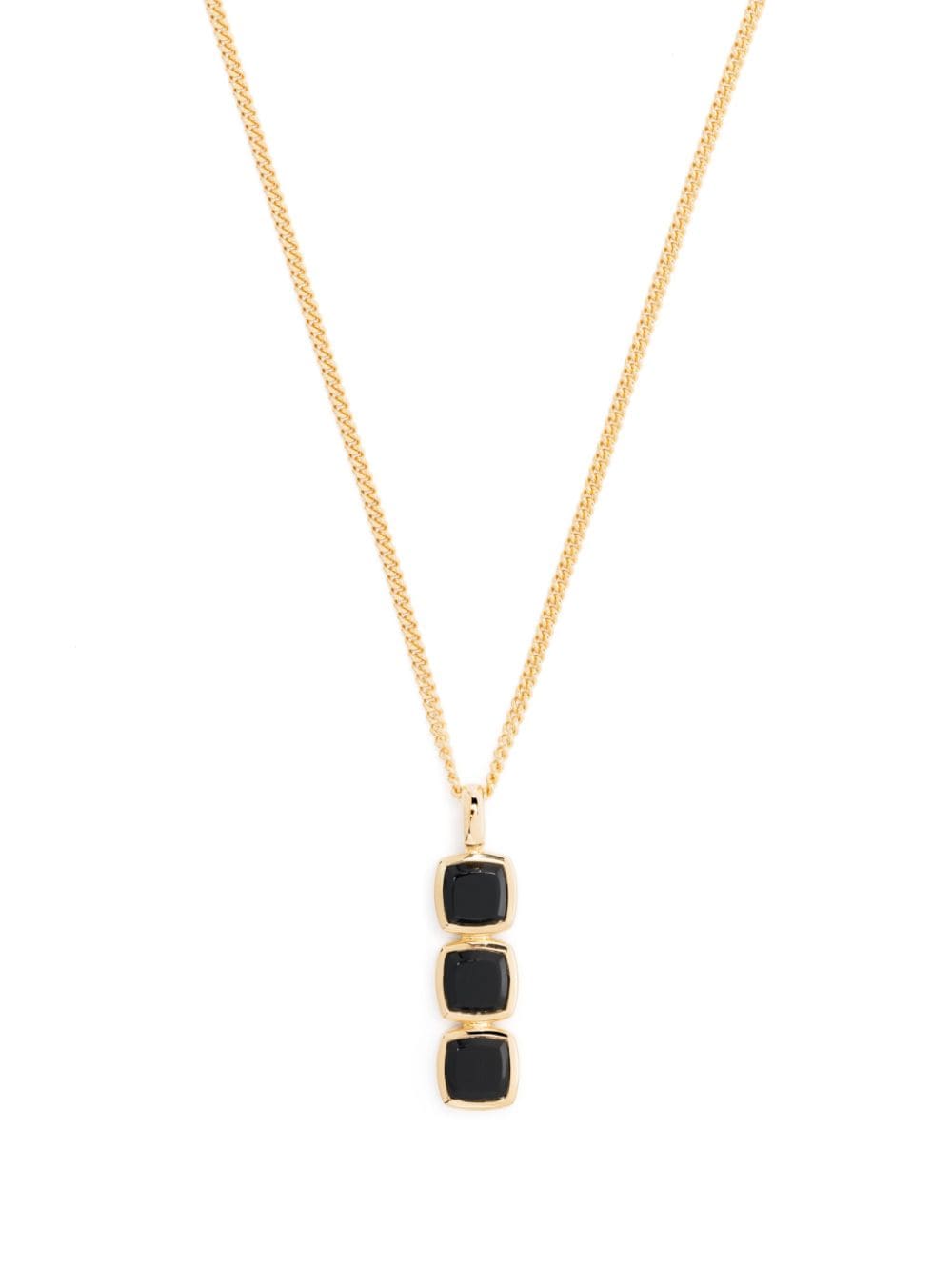 Tom Wood mini cushion pendant necklace - Gold von Tom Wood