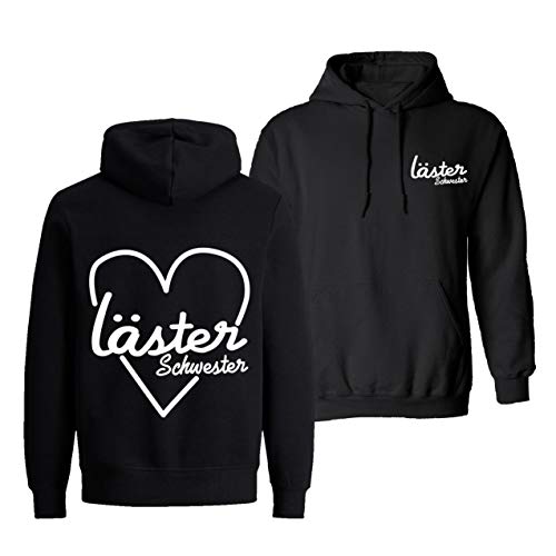 Best Friends Pullover 1 Stück Lästerschwester Hoodie Sister Pullover für Zwei Mädchen Beste Freunde Hoodie BFF Pulli für 2 Schwester Bestie Freundin Geschenk (XL, 1 Stück - Schwarz) von Tom's Couples Shop