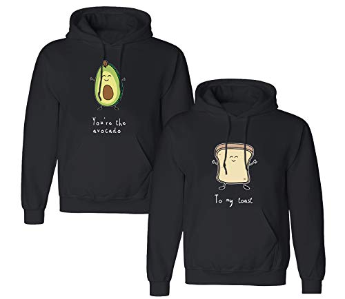 Tom's Couples Shop Best Friends Pullover für Zwei Mädchen 1 Stück Burger Pommes Beste Freunde Hoodie für 2 Sister Freundin Freundschafts Pulli BFF Geschenke von Tom's Couples Shop