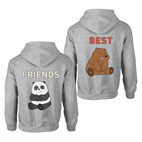 Tom's Couples Shop Best Friends Pullover für Zwei Mädchen 1 Stück Bär Beste Freunde Hoodie für 2 Sister Freundin Schwester Freundschafts Pulli BFF Geschenke von Tom's Couples Shop