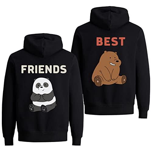 Tom's Couples Shop Best Friends Pullover für Zwei Mädchen 1 Stück Bär Beste Freunde Hoodie für 2 Sister Freundin Schwester Freundschafts Pulli BFF Geschenke von Tom's Couples Shop