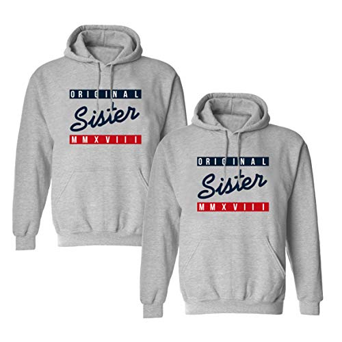 Tom's Couples Shop Beste Freunde Pullover für Zwei Mädchen Best Friends Hoodie für 2 Sister Pulli Freundin BFF Geschenke von Tom's Couples Shop