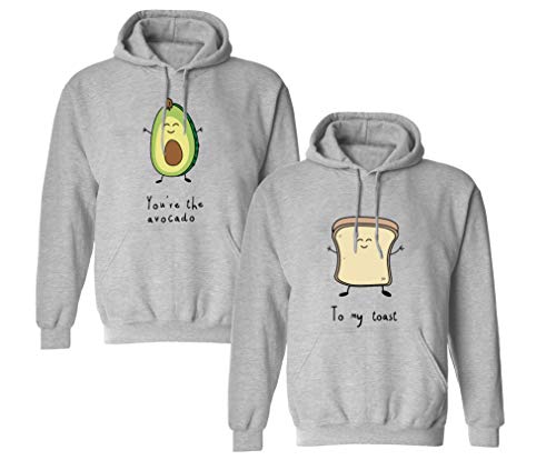 Tom's Couples Shop Best Friends Pullover für Zwei Mädchen 1 Stück Burger Pommes Beste Freunde Hoodie für 2 Sister Freundin Freundschafts Pulli BFF Geschenke von Tom's Couples Shop