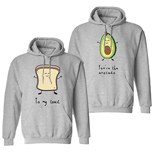 Tom's Couples Shop Best Friends Pullover für Zwei Mädchen 1 Stück Burger Pommes Beste Freunde Hoodie für 2 Sister Freundin Freundschafts Pulli BFF Geschenke von Tom's Couples Shop